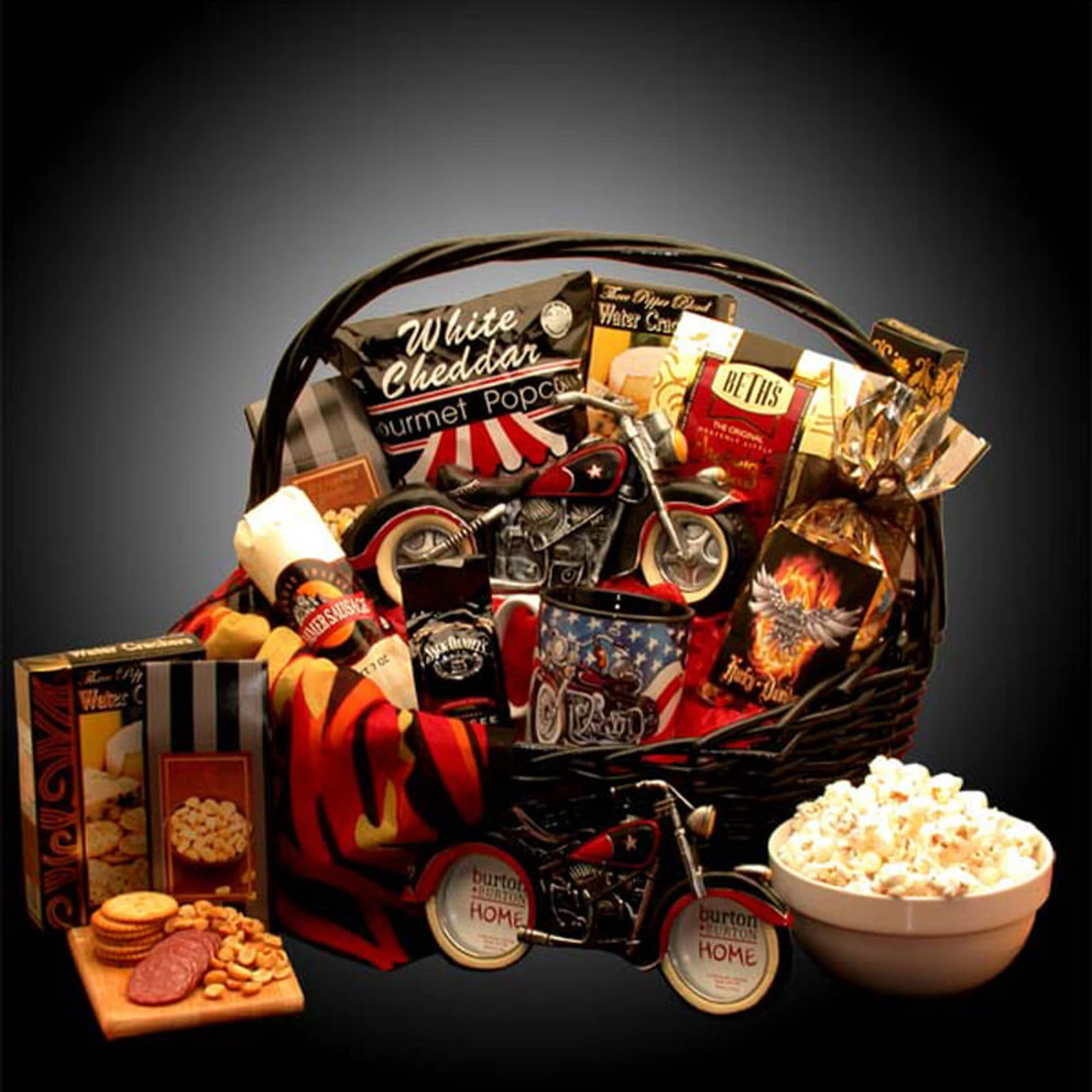 He's A Motorcycle Man Gift Basket 1 He's A Motorcycle Man Gift Basket