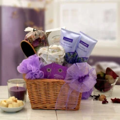 Relax With A Lavender Spa Gift Basket