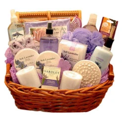 The Lavender Essence Spa Basket -Memory Lane Gifts The Lavender Essence Spa Gift Basket 69743.1649173798