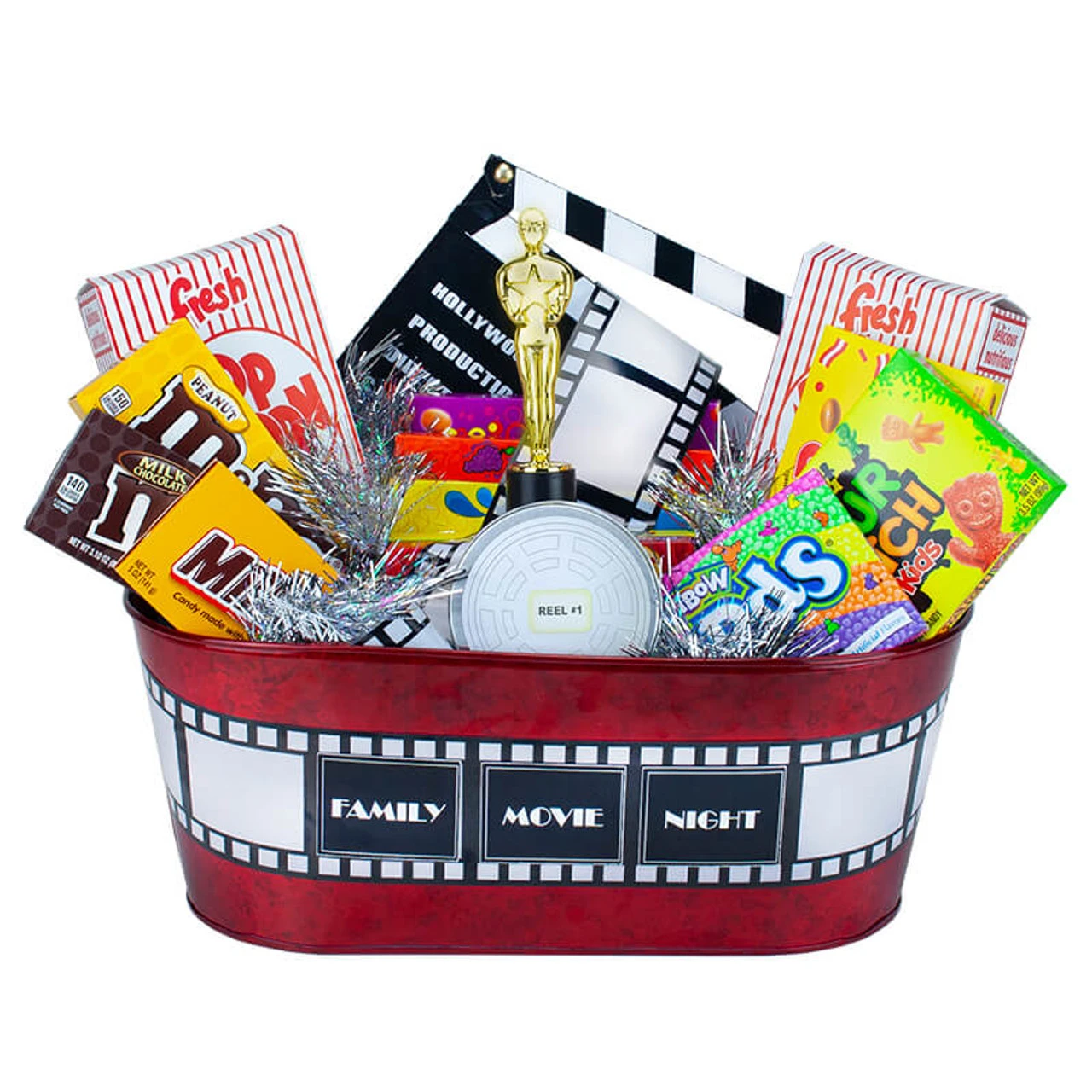 Family Movie Night Gift Basket 1 Family Movie Night Gift Basket