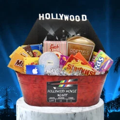 Hollywood Movie Gift Basket -Memory Lane Gifts hollywood movie gift basket2 01461.1579202083